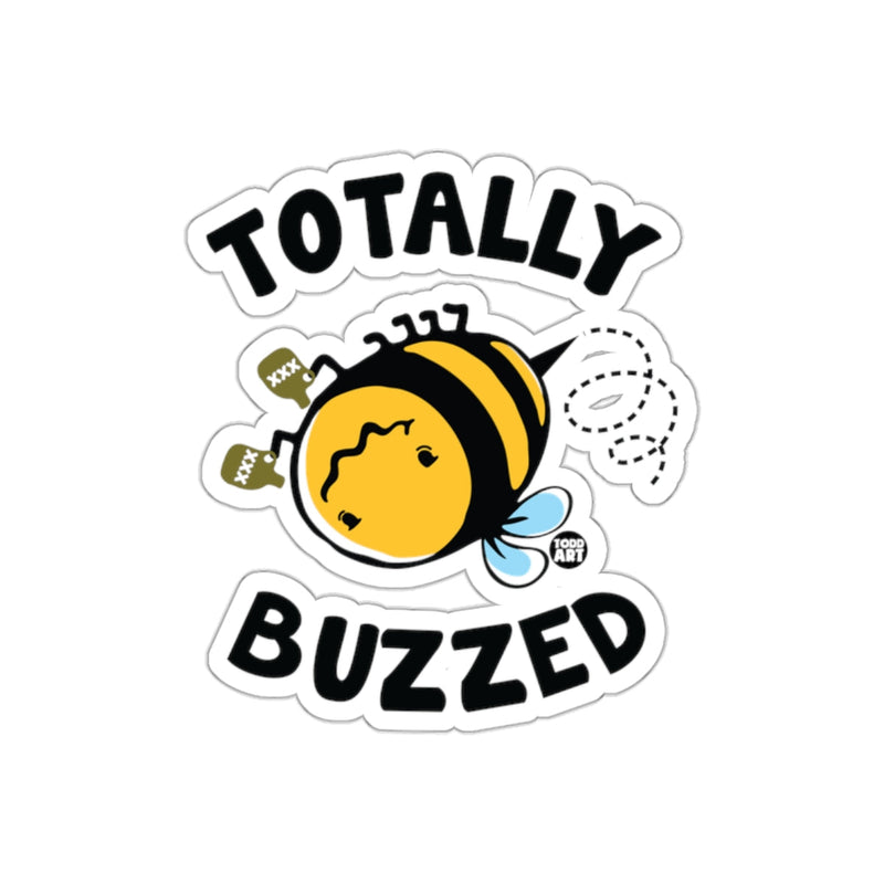 Load image into Gallery viewer, Totally Buzzed Cute Bumblebee Sticker Design
