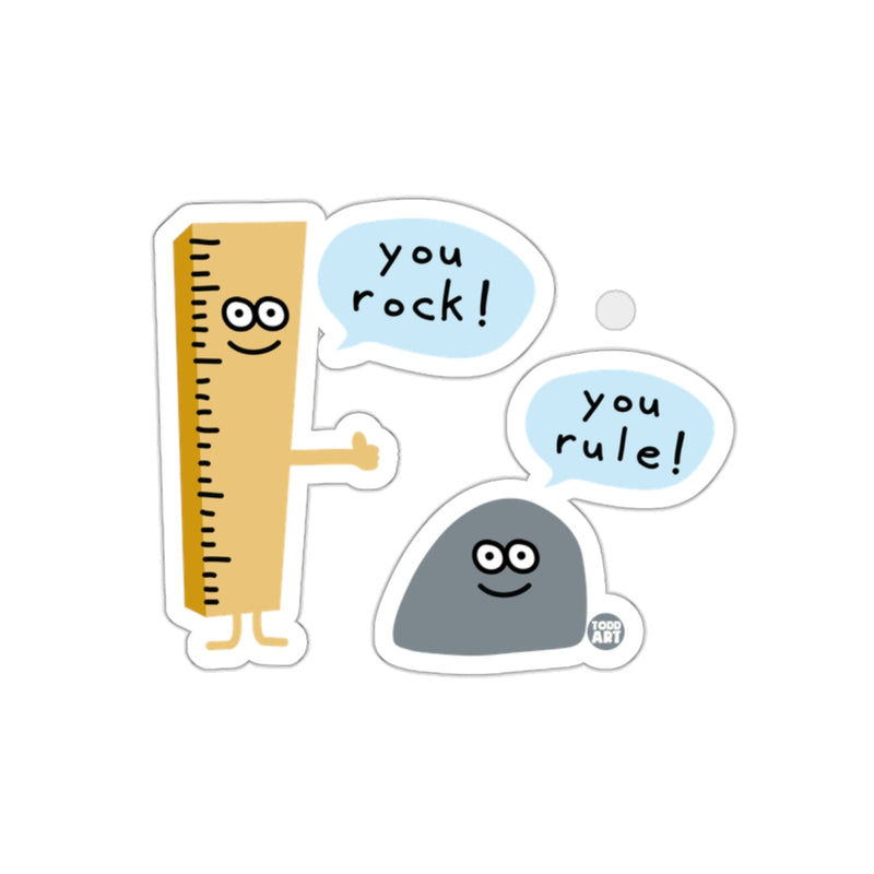 Load image into Gallery viewer, You Rock You Rule Fun Inspirational Sticker
