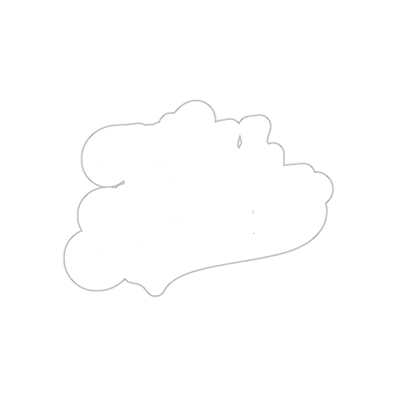 Load image into Gallery viewer, Outline of Fun Shaped Icon Sticker with Wavy Edges

