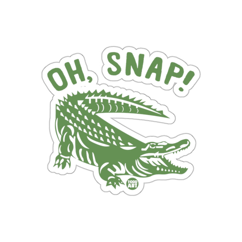 Load image into Gallery viewer, OH SNAP Alligator Design Graphic Art Cool Animal sticker
