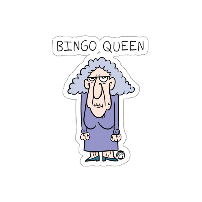 Load image into Gallery viewer, Bingo Queen Funny Sticker for Humor Lovers
