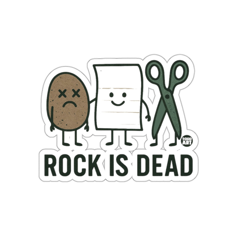 Load image into Gallery viewer, Funny Rock is Dead Sticker for Laptops and Notebooks
