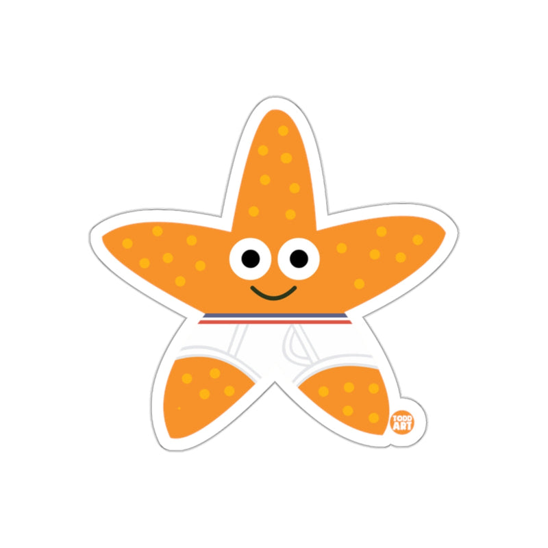 Load image into Gallery viewer, Cute Smiling Starfish Character Sticker for Kids

