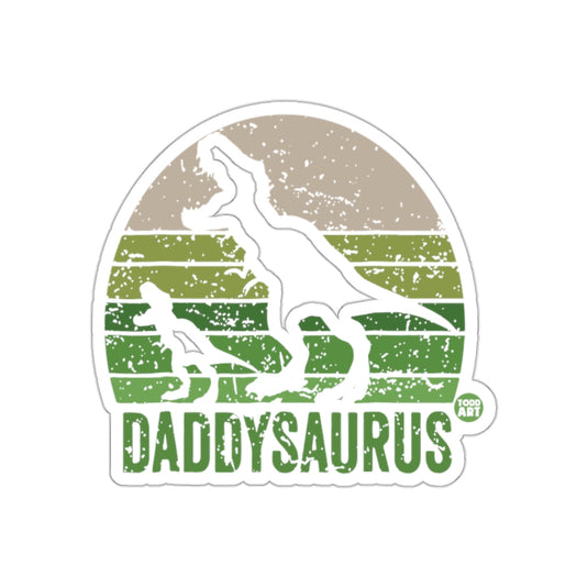 Daddysaurus Dinosaur Retro Design Sticker Product