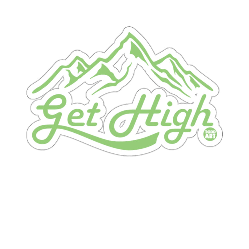 Load image into Gallery viewer, Get High Todd Art Green Mountains Art Design sticker
