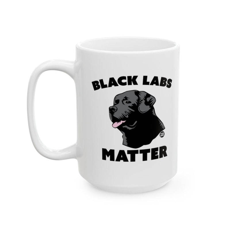 Load image into Gallery viewer, Black Labs Matter Dog Themed White Coffee Mug

