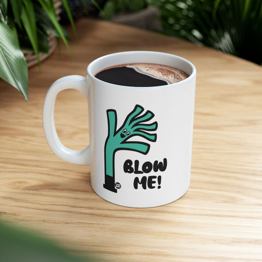 Blow Me Wacky Inflatable Tube Guy Mug