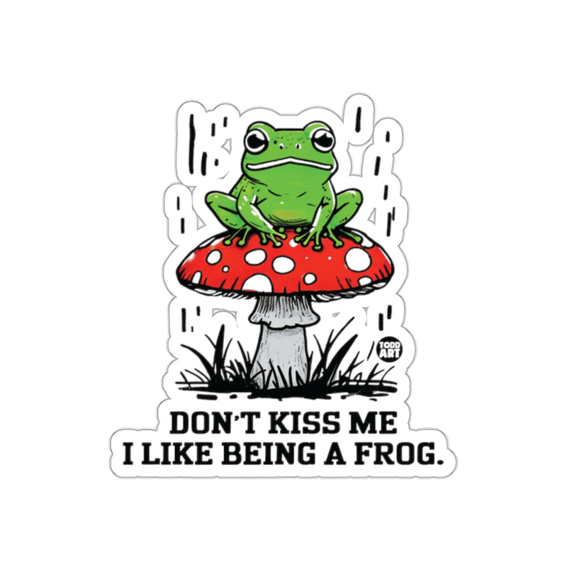 Load image into Gallery viewer, Don't Kiss Me I Like Being A Frog sticker
