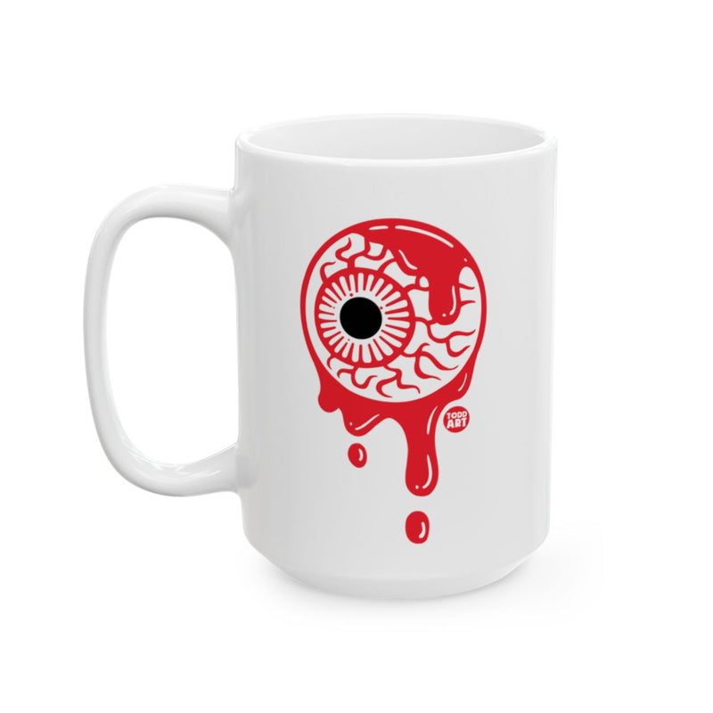 Load image into Gallery viewer, Red Dripping Eye Graphic 15oz Coffee Mug Design
