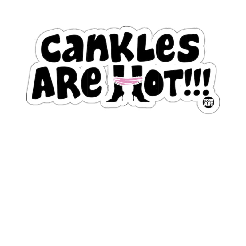 Load image into Gallery viewer, Cankles Are Hot!!! Pink Black White Decal 
