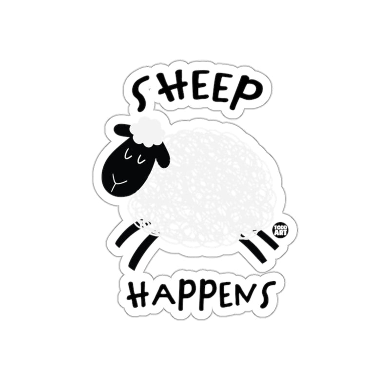 Load image into Gallery viewer, Cute Sheep Happens Sticker for Fun Decor

