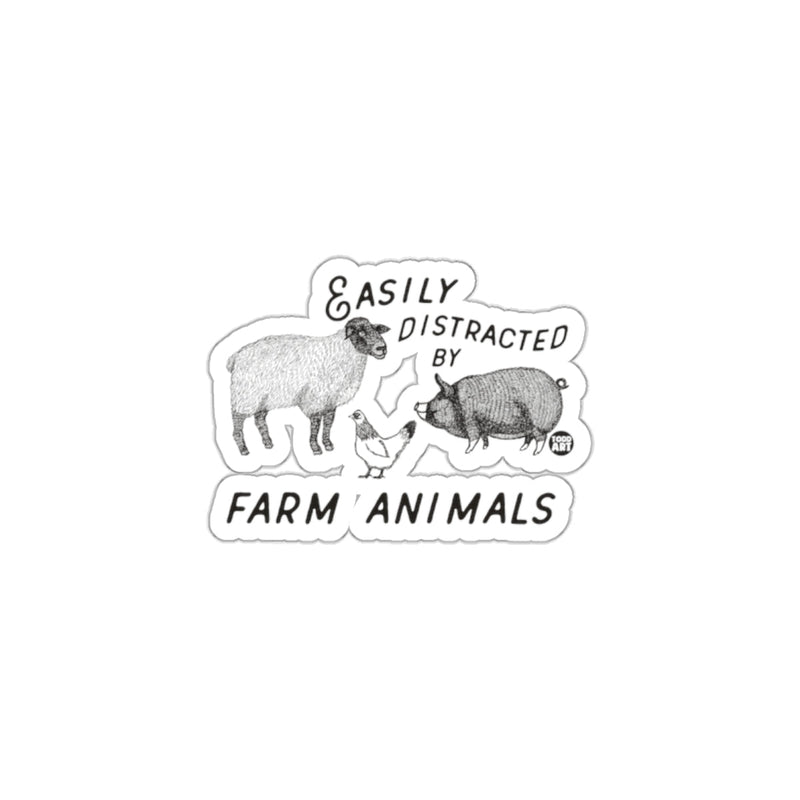 Load image into Gallery viewer, Easily Distracted by Farm Animals sticker
