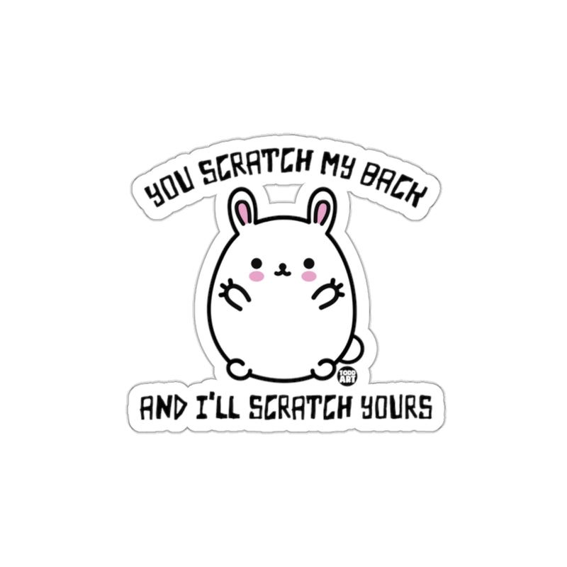 Load image into Gallery viewer, You Scratch My Back I'll Scratch Yours Bunny Sticker
