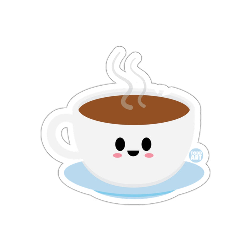 Load image into Gallery viewer, Cute Smiling Coffee Cup Design Sticker for Decoration
