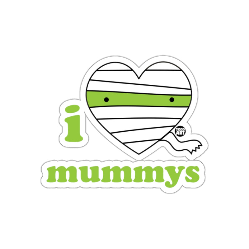 Load image into Gallery viewer, I Heart Mummys Graphic Sticker for Halloween Lovers

