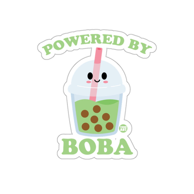 Load image into Gallery viewer, Cute Kawaii Powered By Boba Bubble Tea Sticker
