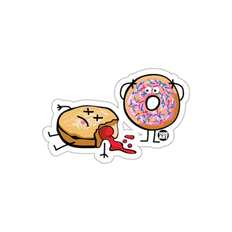 Load image into Gallery viewer, Cartoon Donut and Burger Food Battle Sticker

