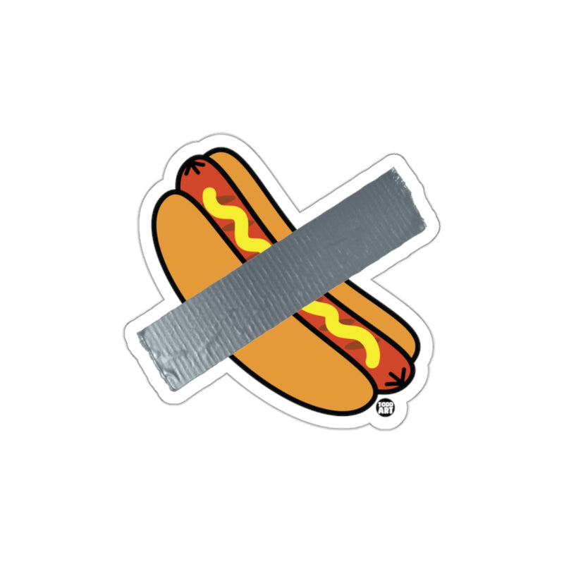 Load image into Gallery viewer, Hot Dog with Duct Tape Funny Food Art Sticker
