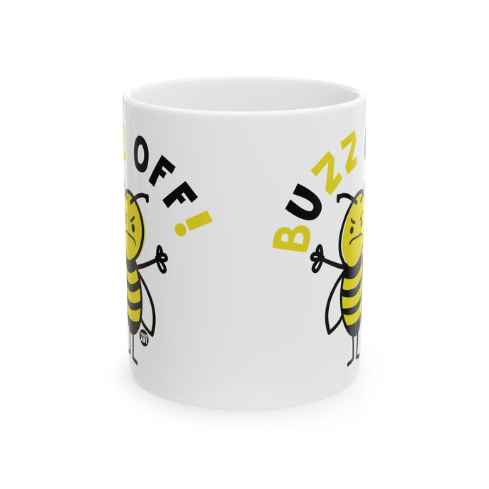 Buzz Off Bee Coffee Mug, Angry Bee Mug