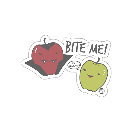 Bite Me I'm Delicious Fun Vampire Apple sticker