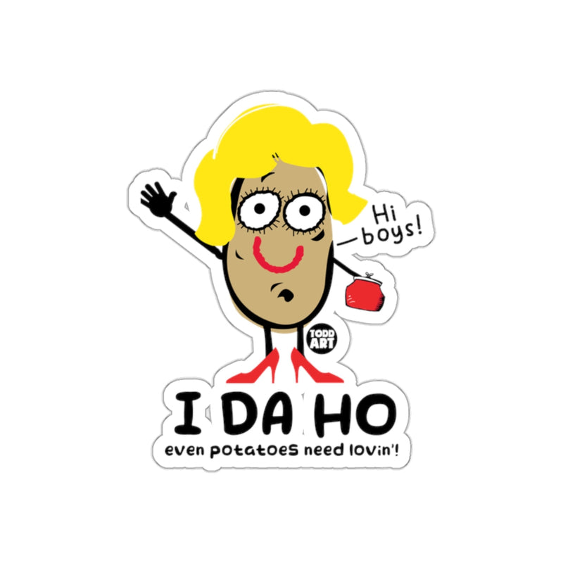 Load image into Gallery viewer, I Da Ho Cartoon Potato Humorous Sticker Product

