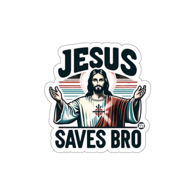 Load image into Gallery viewer, Jesus Saves Bro Religious Inspirational Sticker
