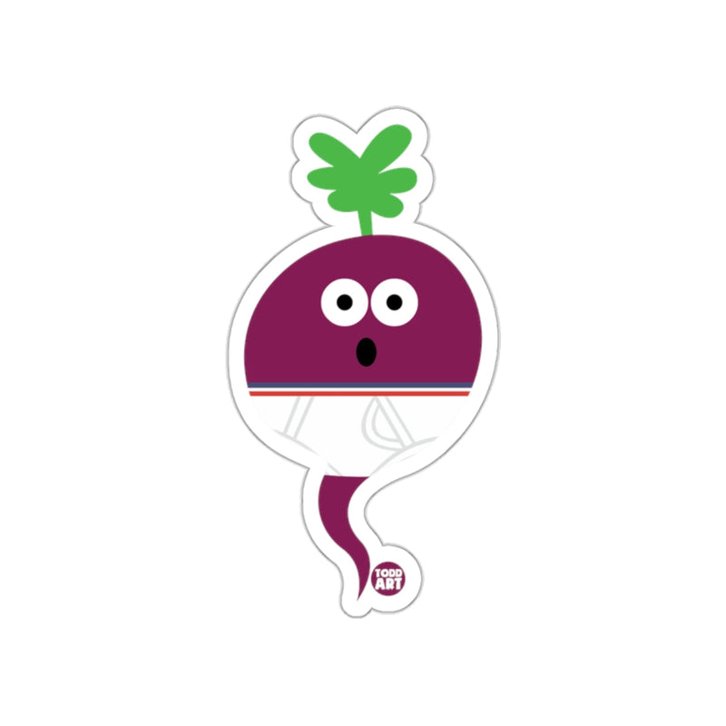 Load image into Gallery viewer, Cute Purple Food Art Character Sticker for Laptops
