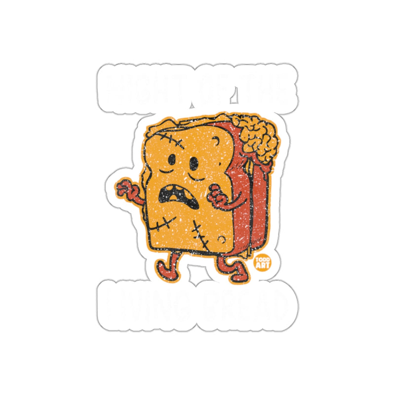 Load image into Gallery viewer, Night of the Living Bread Sticker Funny Design
