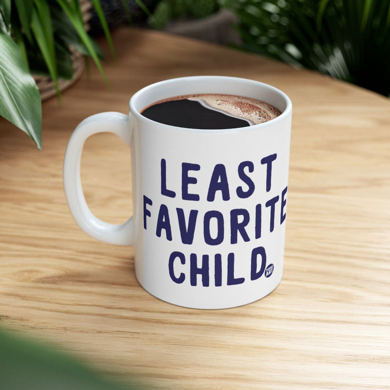 Load image into Gallery viewer, Least Favorite Child Printed White Mug for Coffee Lovers
