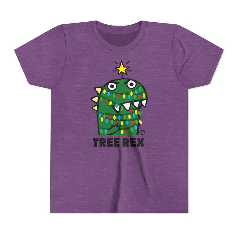 Load image into Gallery viewer, Tree Rex Kids Christmas Tee, Dinosaur Xmas Tree Children&#39;s Shirt, Funny Xmas Tee Kids
