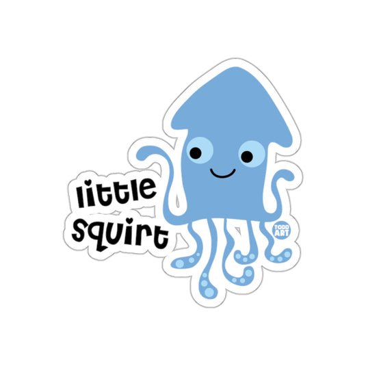 Cute Blue Little Squirt Todd Art Sticker Design