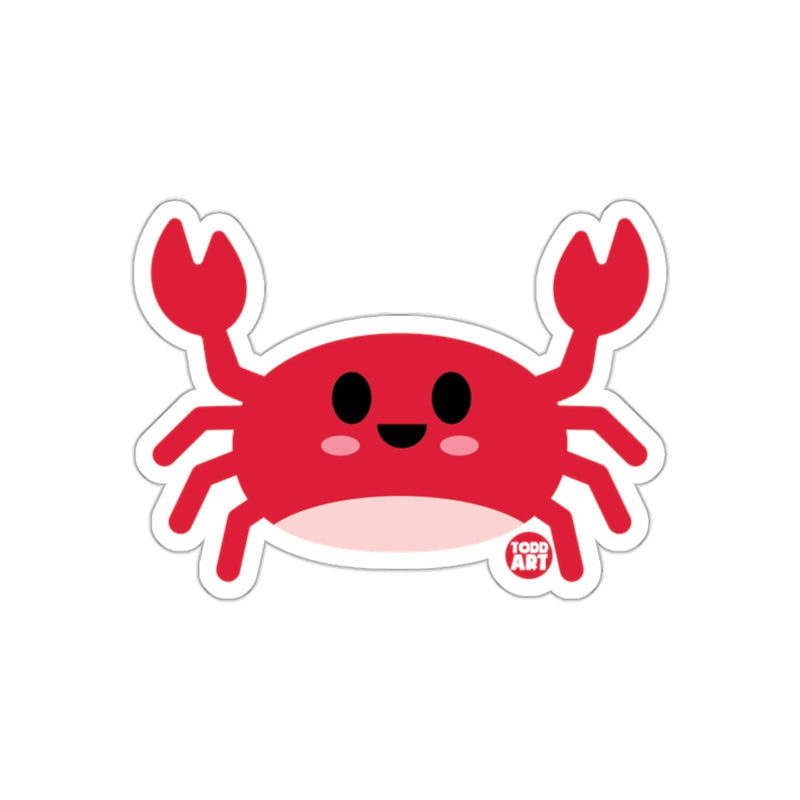 Load image into Gallery viewer, Cute Smiling Red Crab Sticker Todd Art Design Sticker
