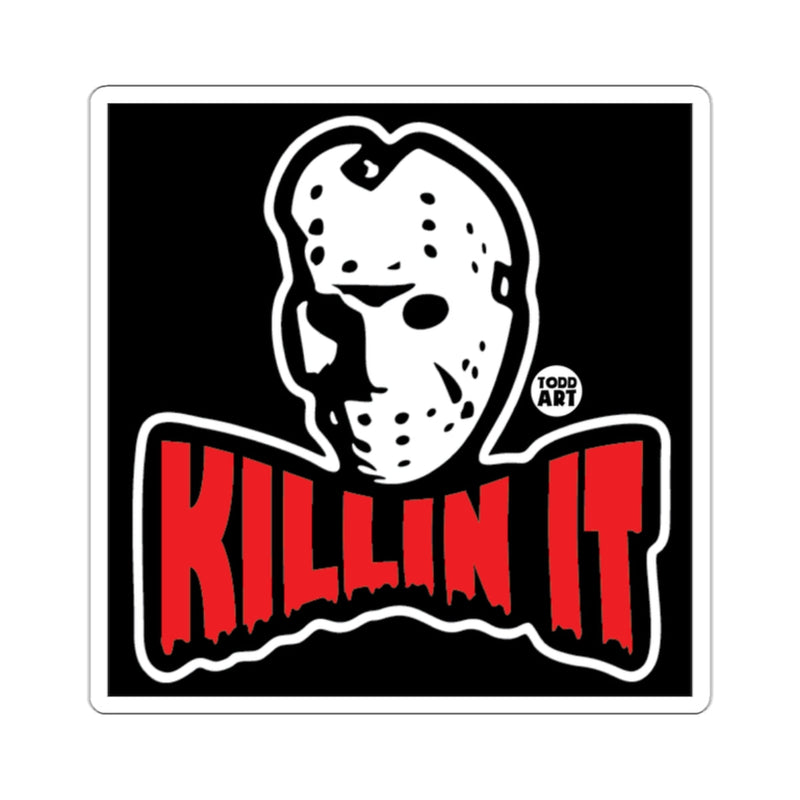 Load image into Gallery viewer, Jason Mask Killin It Slasher Horror Art 
