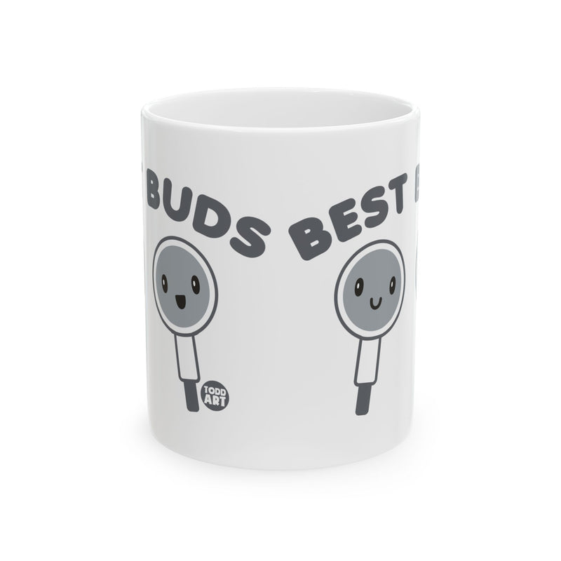 Load image into Gallery viewer, Best Buds Ear Buds Mug, Ear Buds Pun Mug, Cute Best Buds Mug
