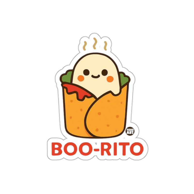 Load image into Gallery viewer, Cute Boo-Rito Ghost Burrito Halloween Sticker
