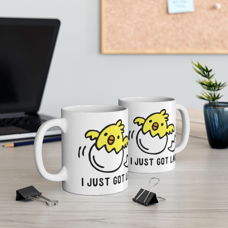 Load image into Gallery viewer, Cute Chicks Design I Just Got Laid Mug for Coffee Lovers
