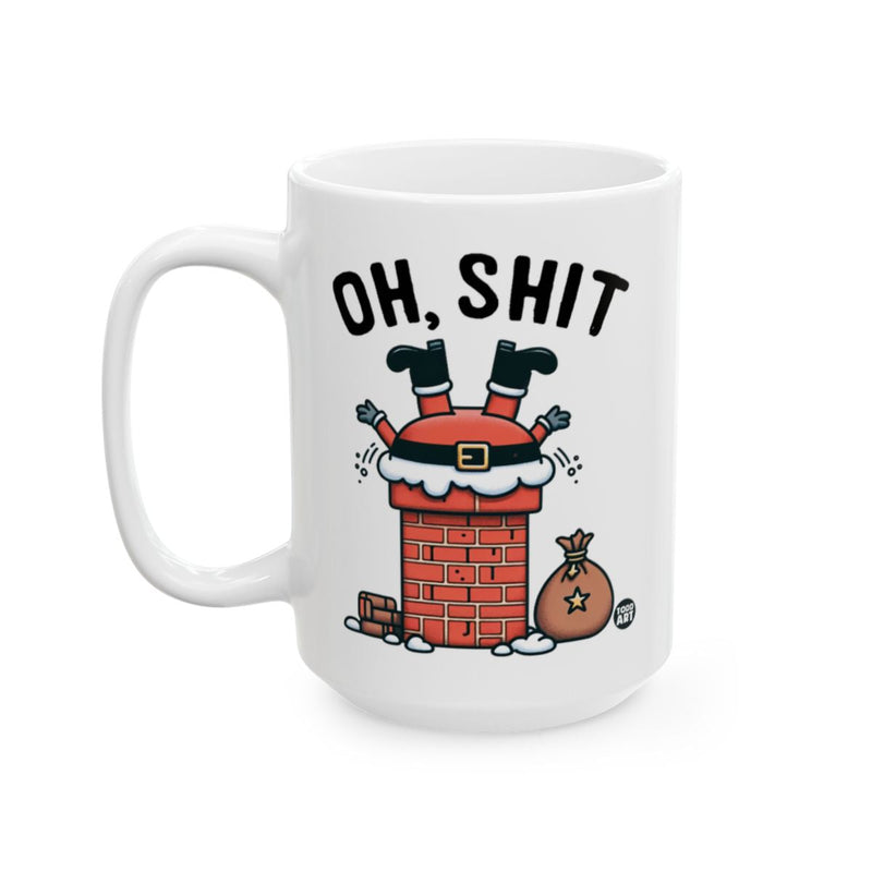Load image into Gallery viewer, Funny Santa Stuck in Chimney Coffee Mug Christmas Gift
