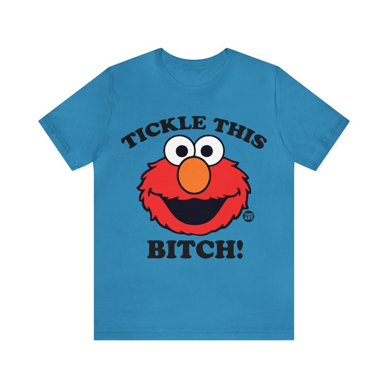 Load image into Gallery viewer, Tickle This Elmo Parody Unisex Tee, Adult Humor Tee, Cartoon Tee Adult
