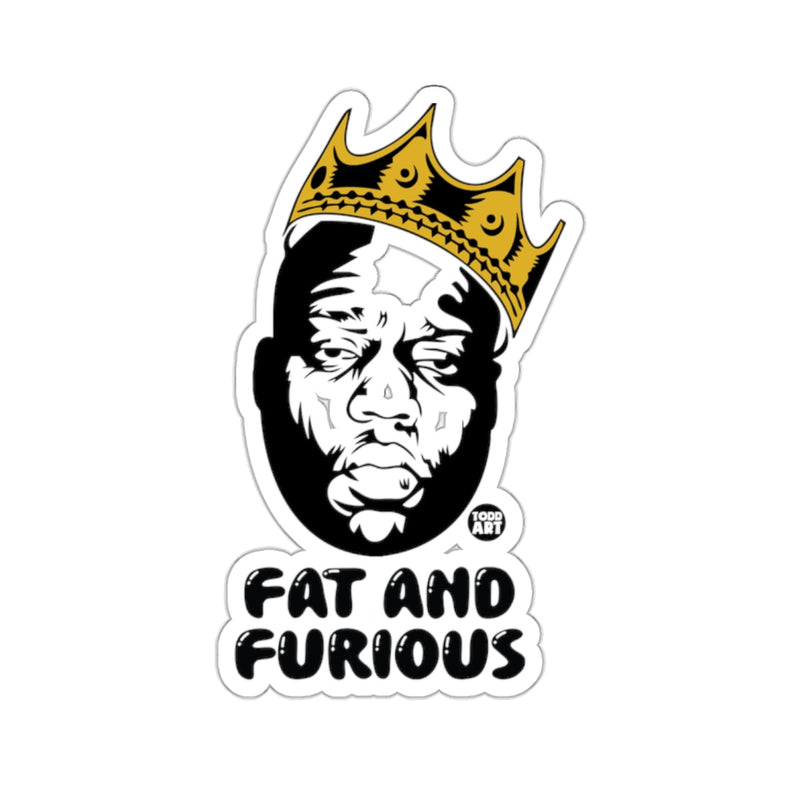 Load image into Gallery viewer, Biggie Smalls Crown Fat And Furious Todd Art sticker 
