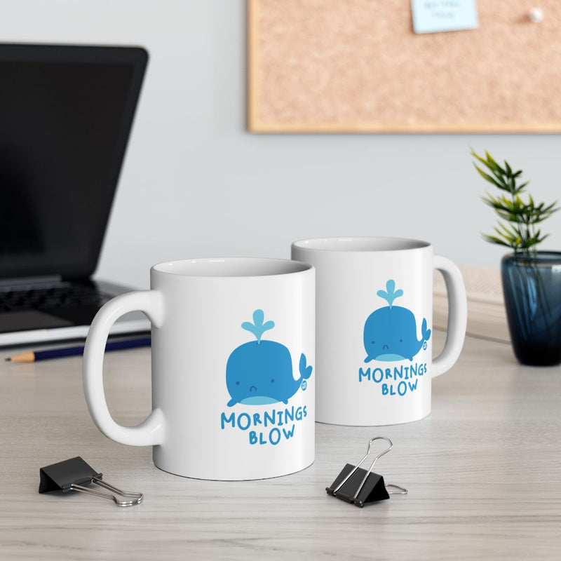 Load image into Gallery viewer, Cute Whale Design Mornings Blow Coffee Mug Product
