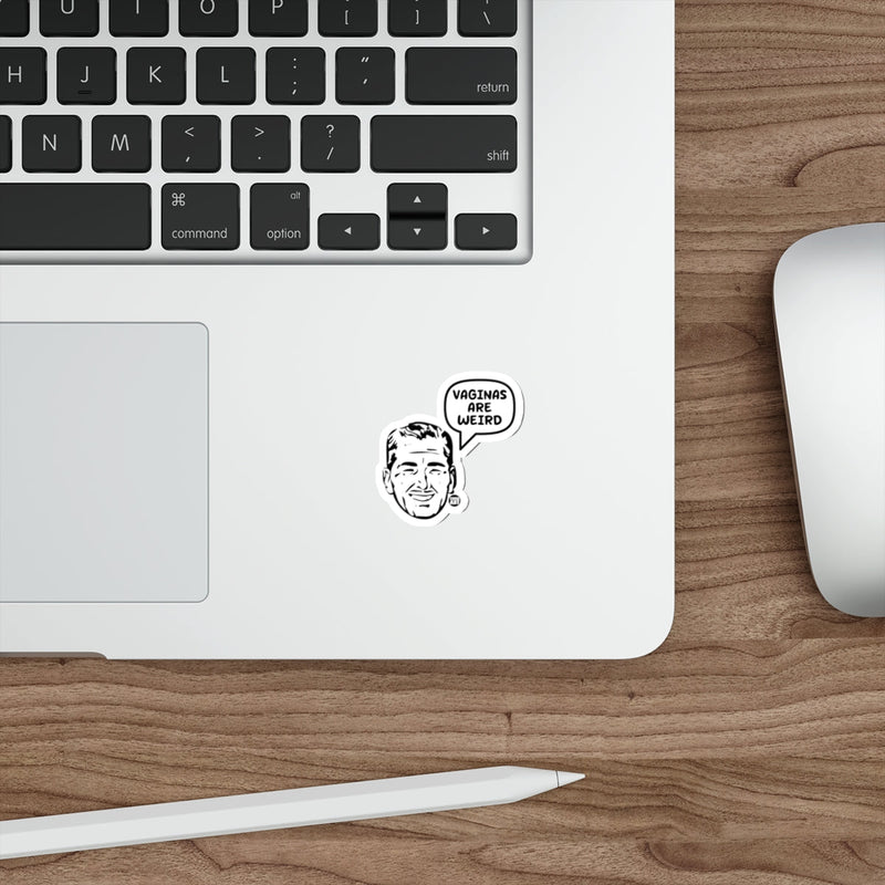 Load image into Gallery viewer, VAGINAS ARE WEIRD Meme Man By Todd Art Funny sticker
