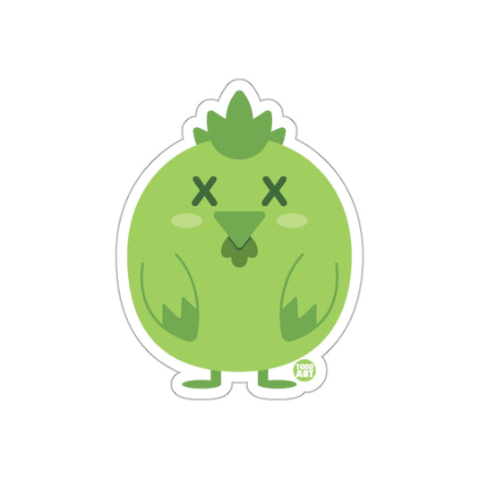 Cute Green Cartoon Bird Design Sticker Bird Product