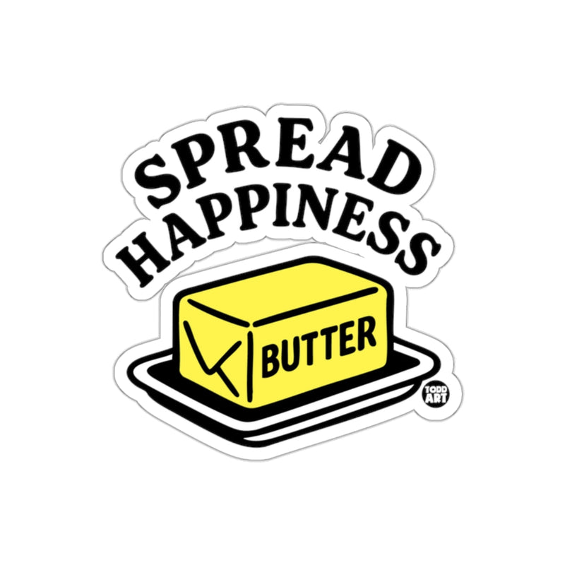 Load image into Gallery viewer, Spread Happiness Butter Sticker by Todd Art
