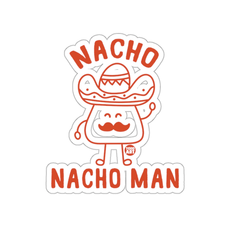 Load image into Gallery viewer, Lighthearted Nacho Nacho Man Character Sticker

