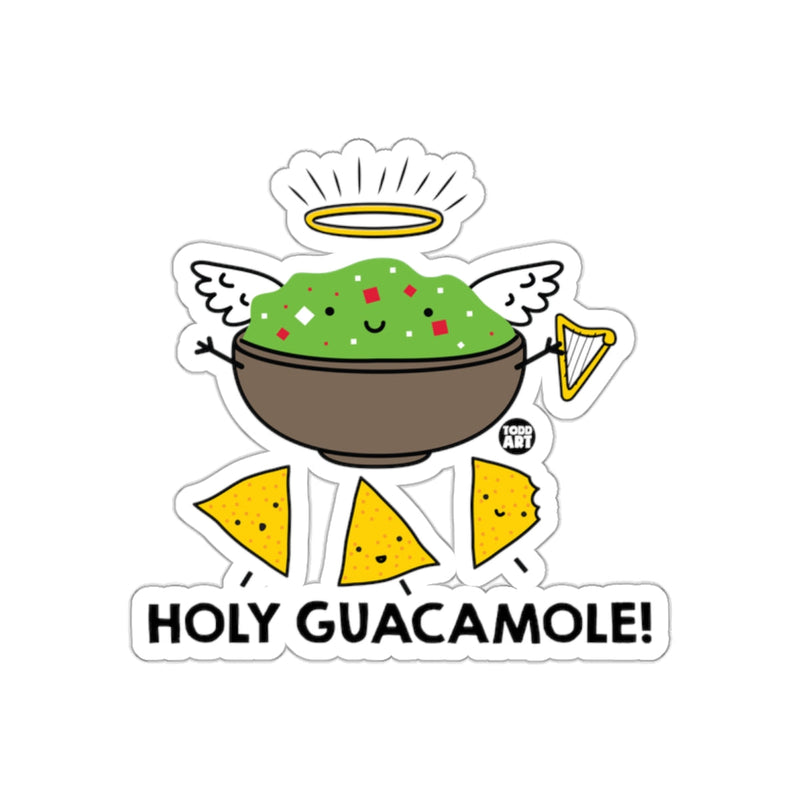 Load image into Gallery viewer, Holy Guacamole Funny Food Art Sticker Design
