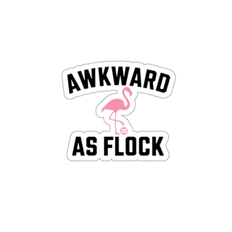 Load image into Gallery viewer, Awkward As Flock Flamingo Themed Fun Design Sticker
