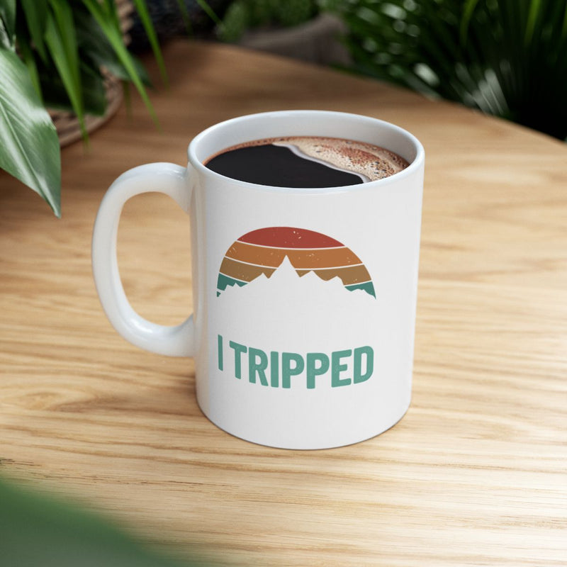 Load image into Gallery viewer, I Tripped Colorful Mountain Design Mug

