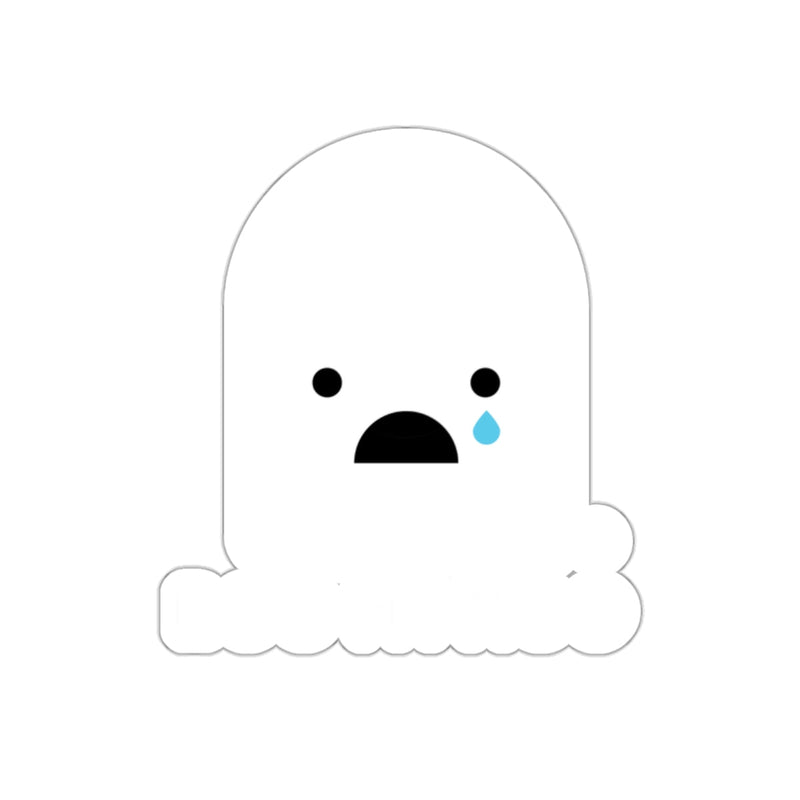 Load image into Gallery viewer, Crying Ghost Character Sticker Tear Drop Decor
