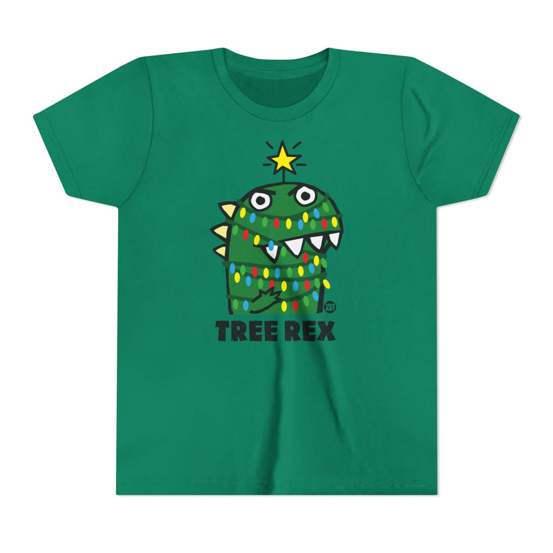 Load image into Gallery viewer, Tree Rex Kids Christmas Tee, Dinosaur Xmas Tree Children&#39;s Shirt, Funny Xmas Tee Kids
