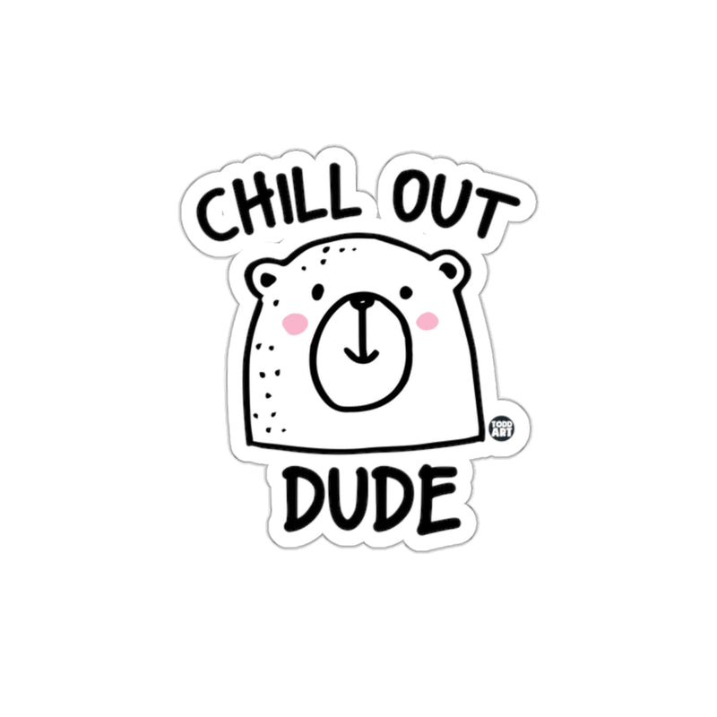 Load image into Gallery viewer, Chill Out Dude Bear Illustration Sticker
